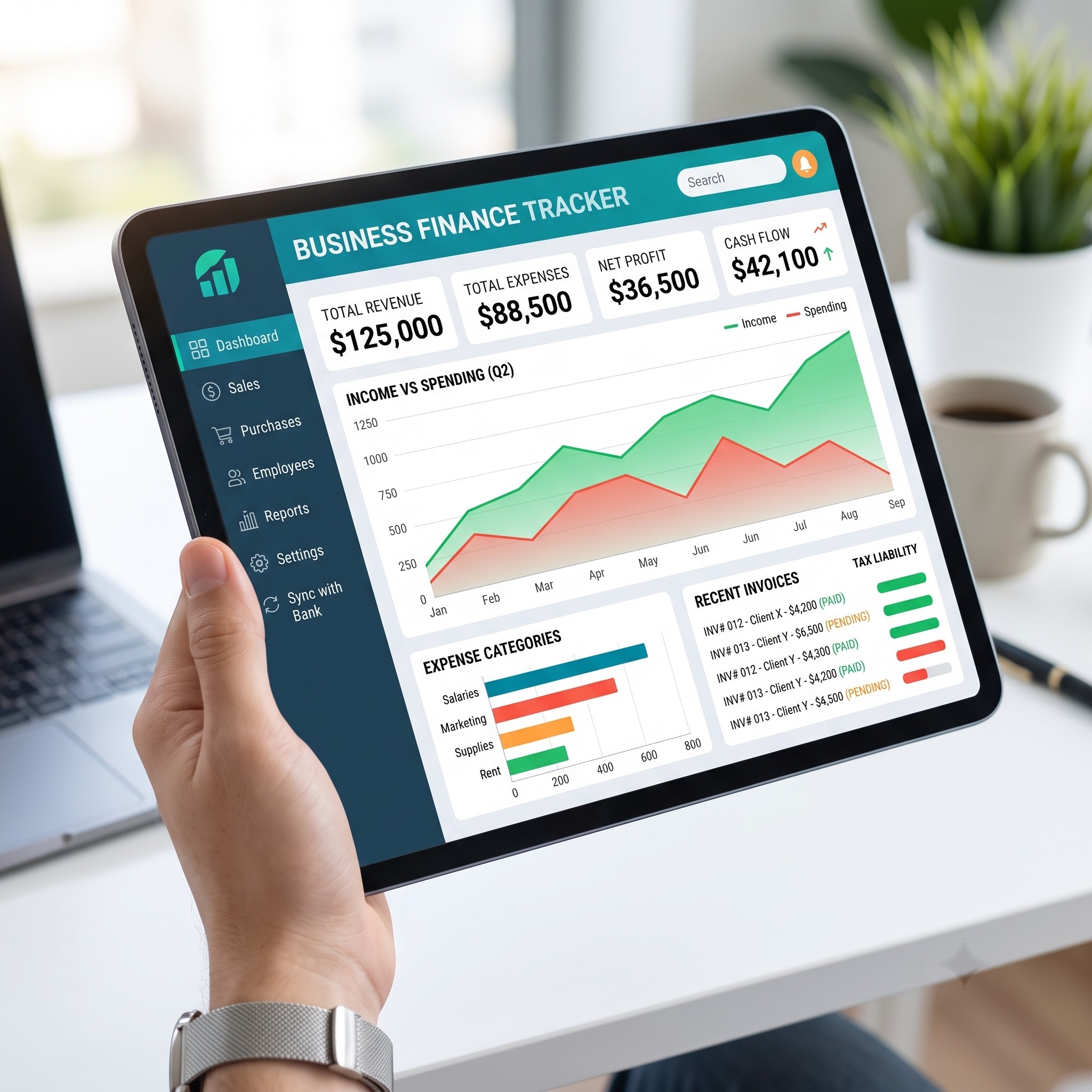 Accounting Software Mockup