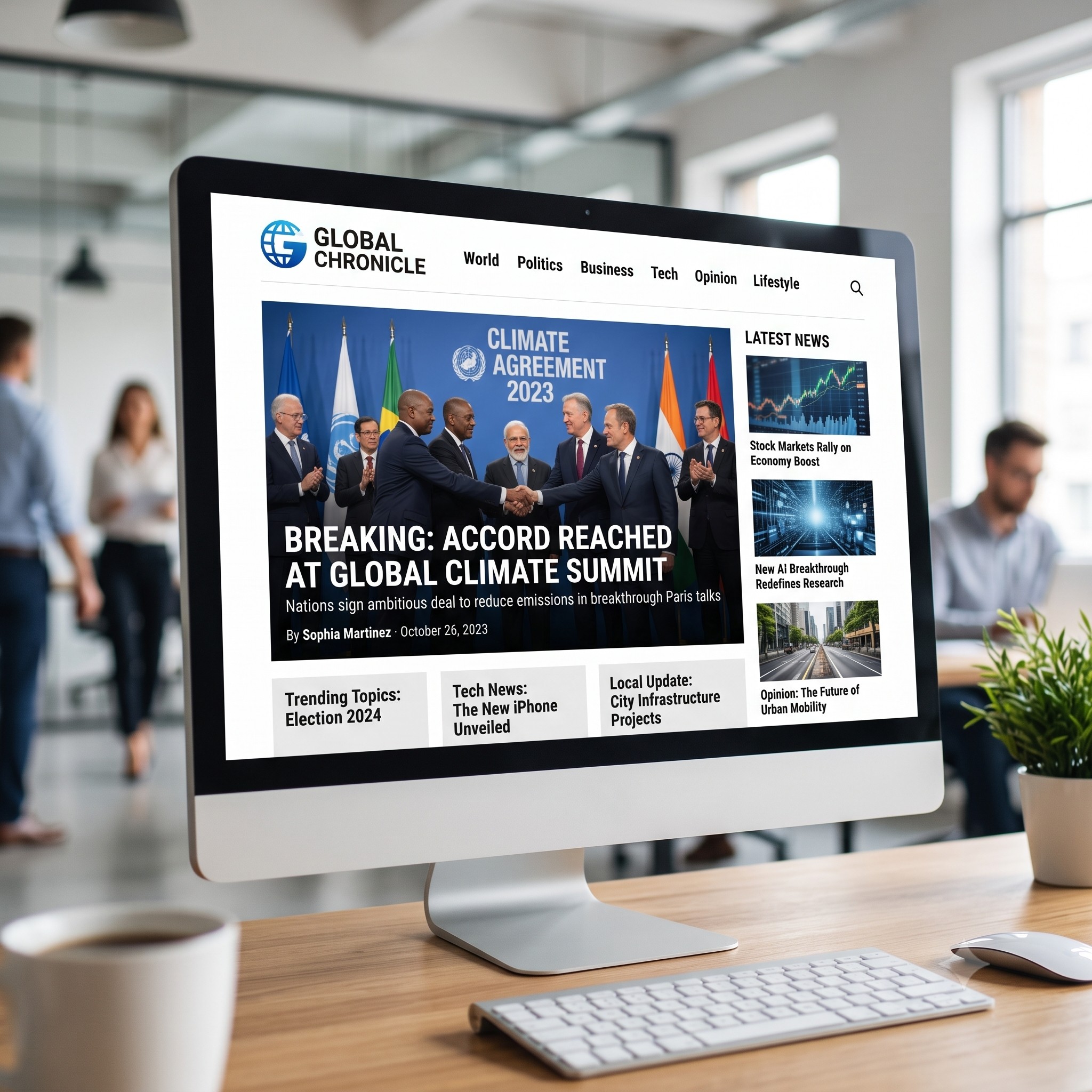 News Portal Mockup