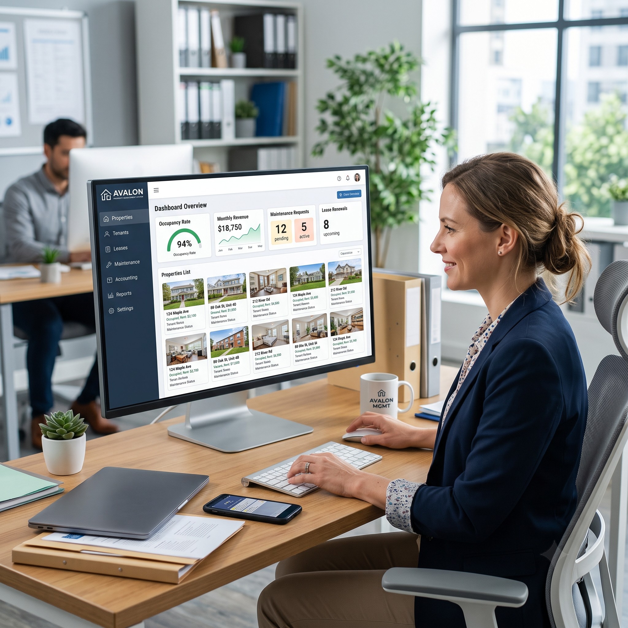 Property Management Mockup