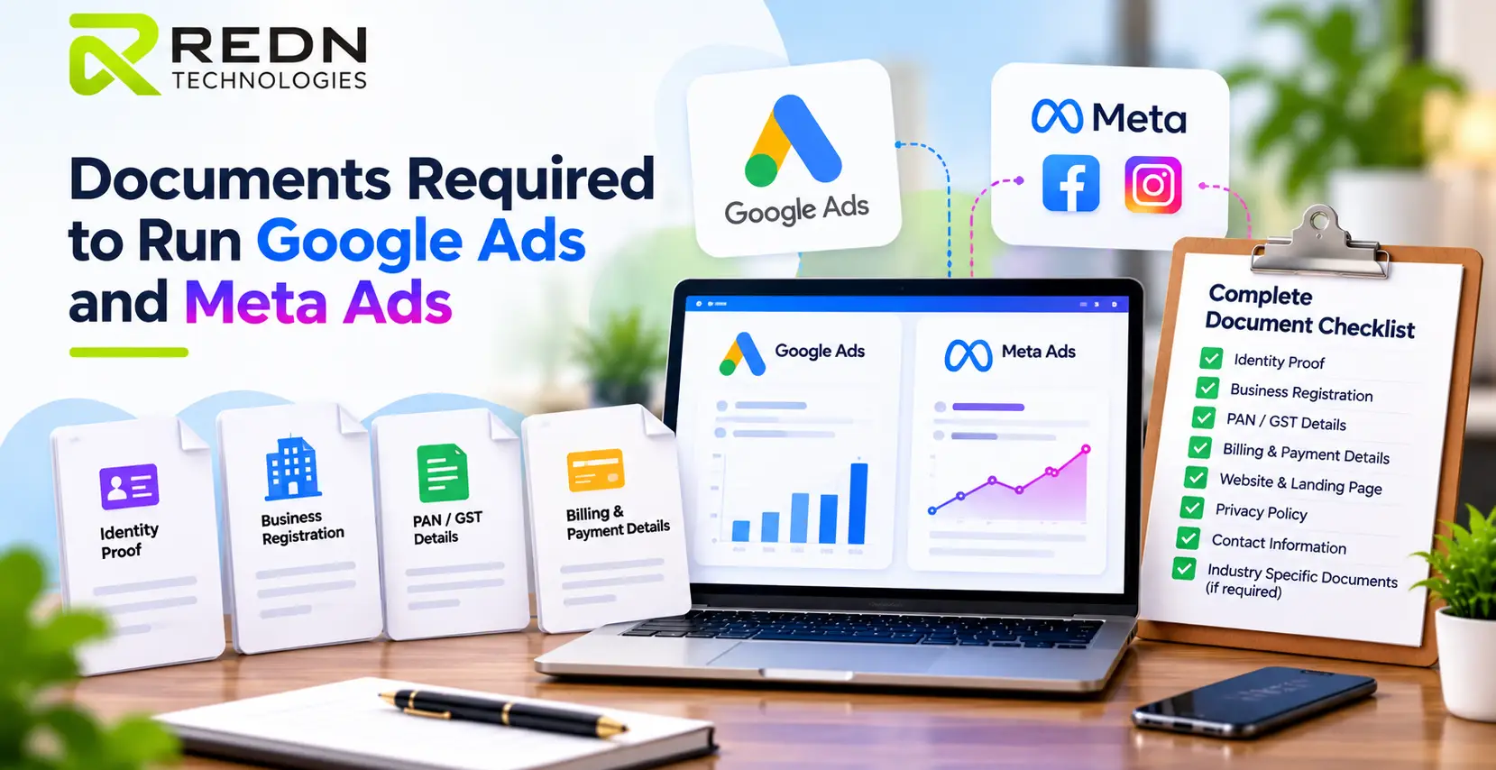 documents required for Google Ads and Meta Ads - List Of Documents Required to Run Google Ads and Meta Ads