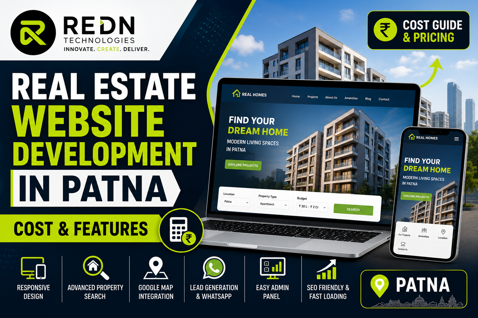 Real Estate Website Development in Patna: Cost & Features