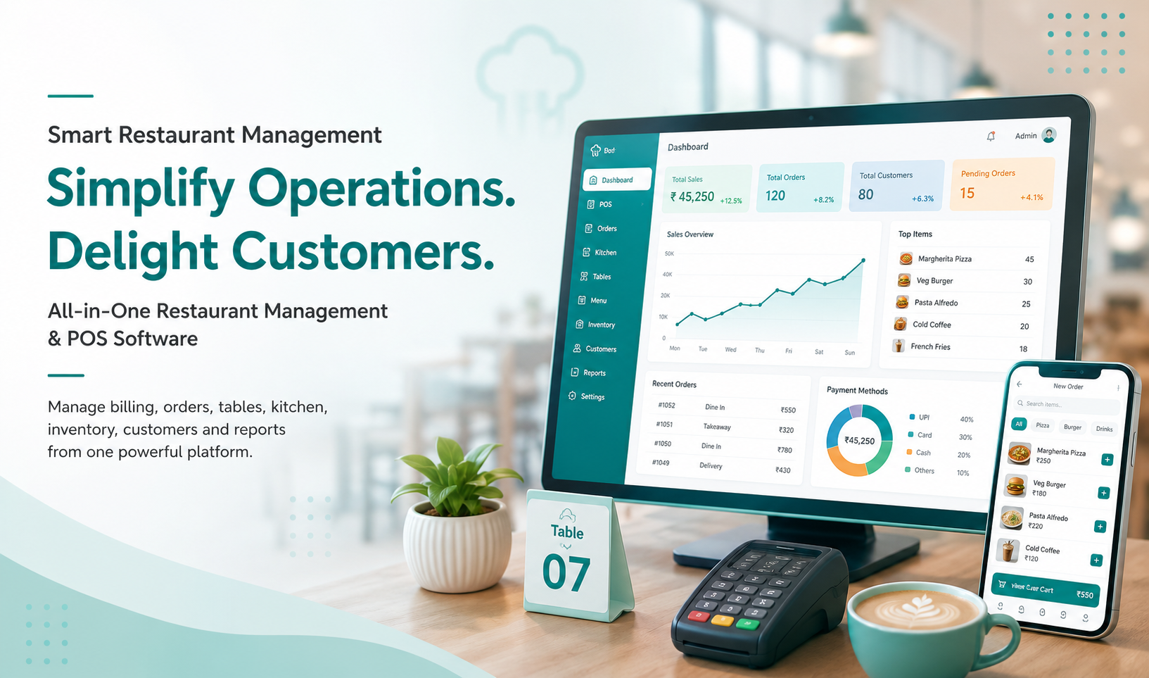 Restaurant Management Software - RestroBite Smart Restaurant Management & POS Software for Modern Restaurants