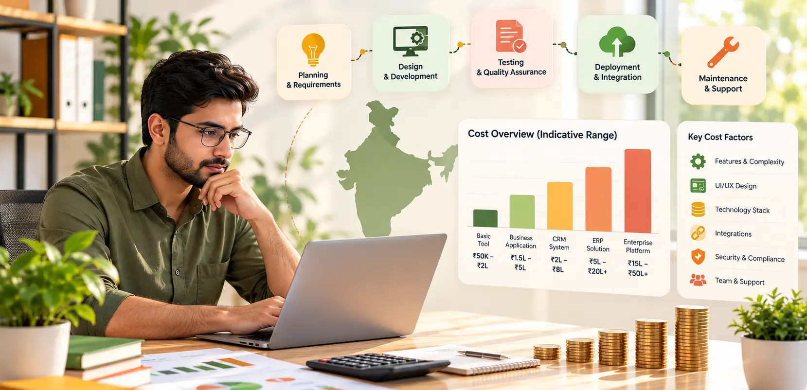 custom software development cost in India - Custom Software Development Cost in India in 2026