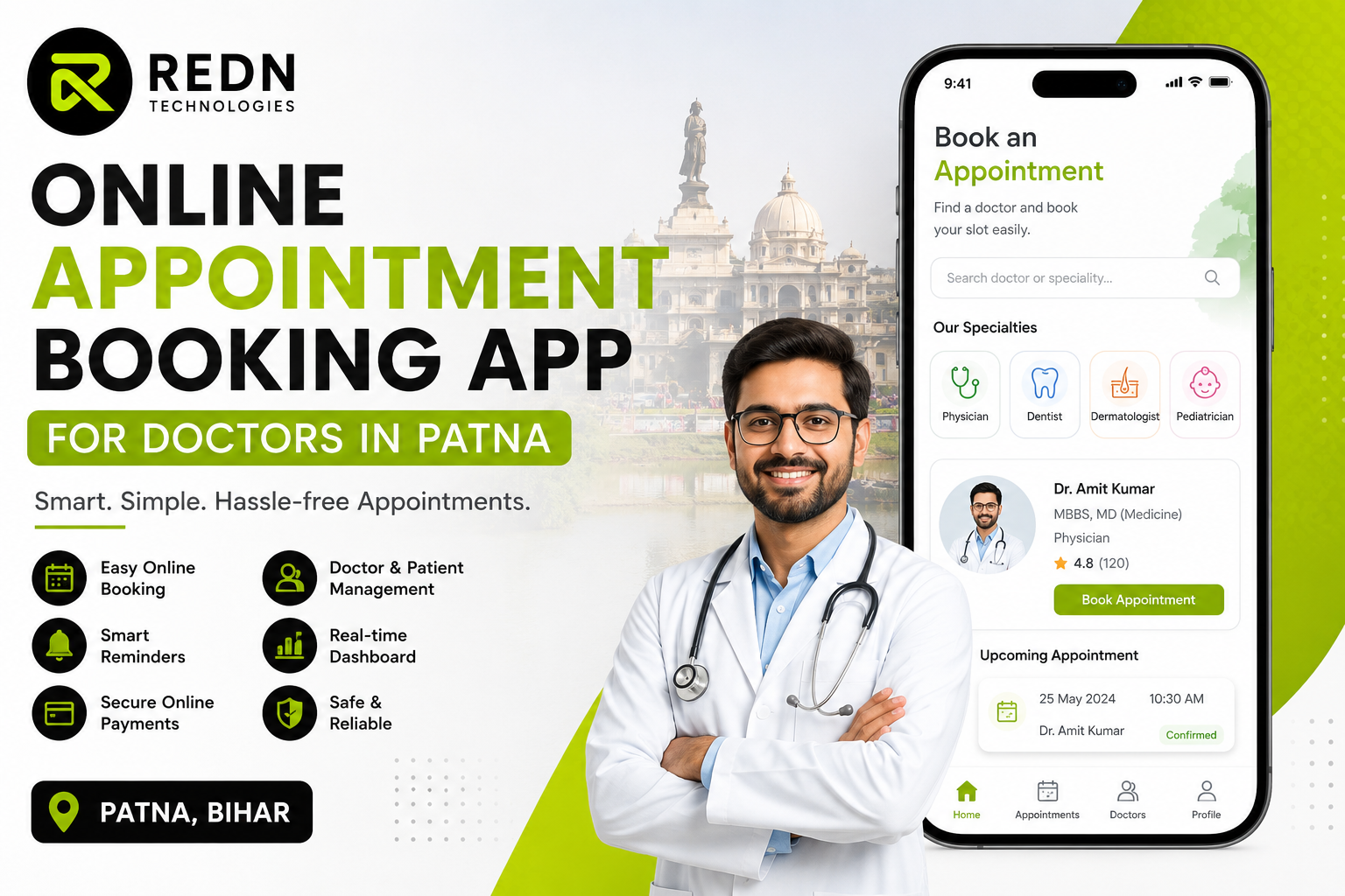 Online Appointment Booking App for Doctors in Patna: Features, Benefits & Development Guide