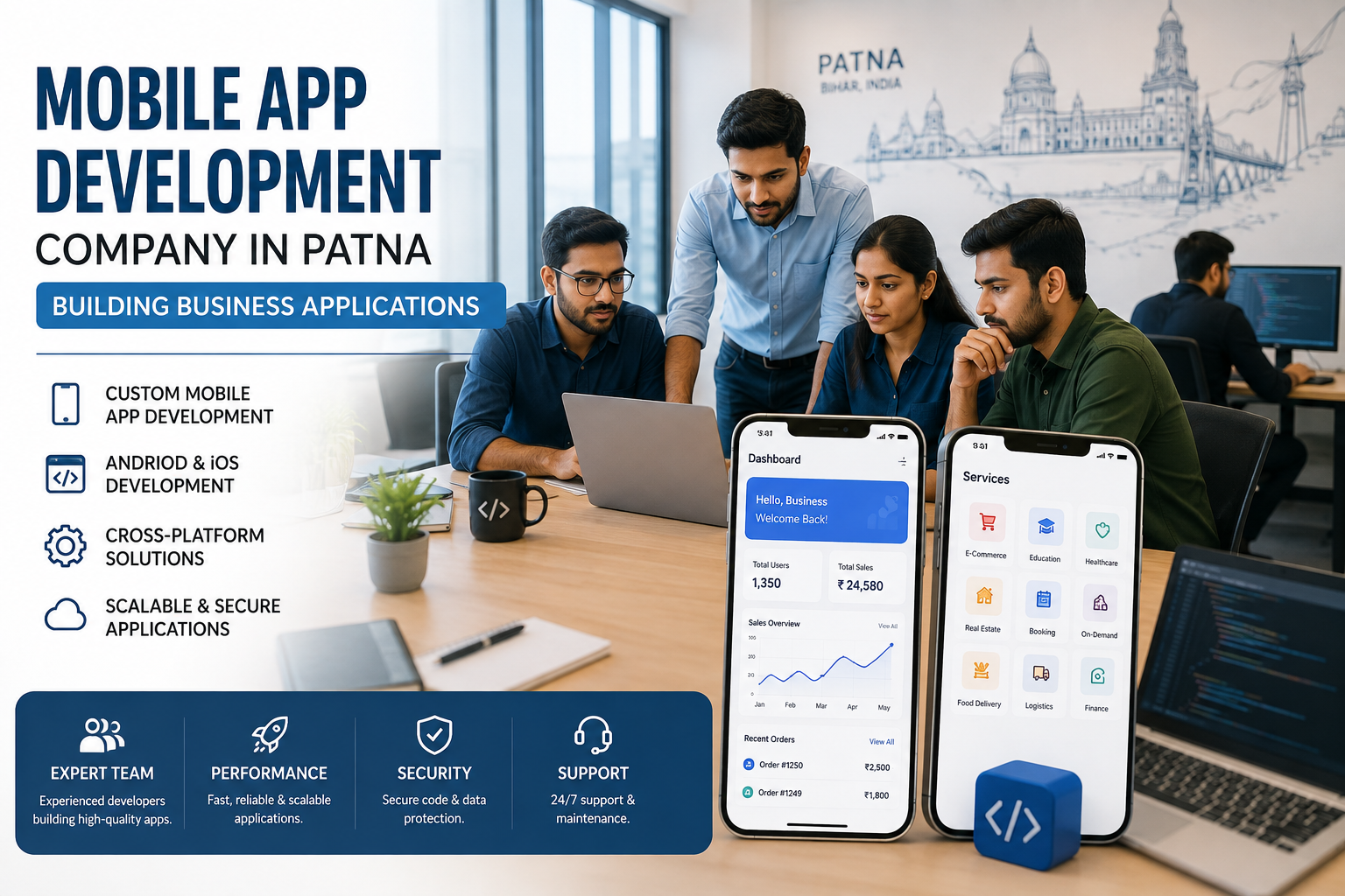 Mobile app development company in Patna building business applications